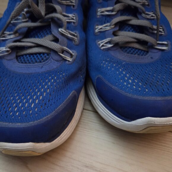 Mens Nike Lunarlon Lunarglide 4 Running Walking Sneakers Blue Size 11 - Picture 6 of 11